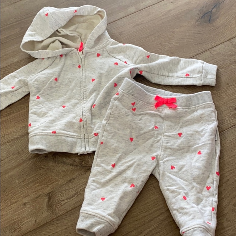 Two piece sweatsuit